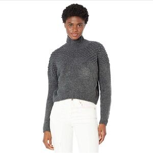 Free People! Bradley Pullover Sweater in Charcoal Heather NWT!